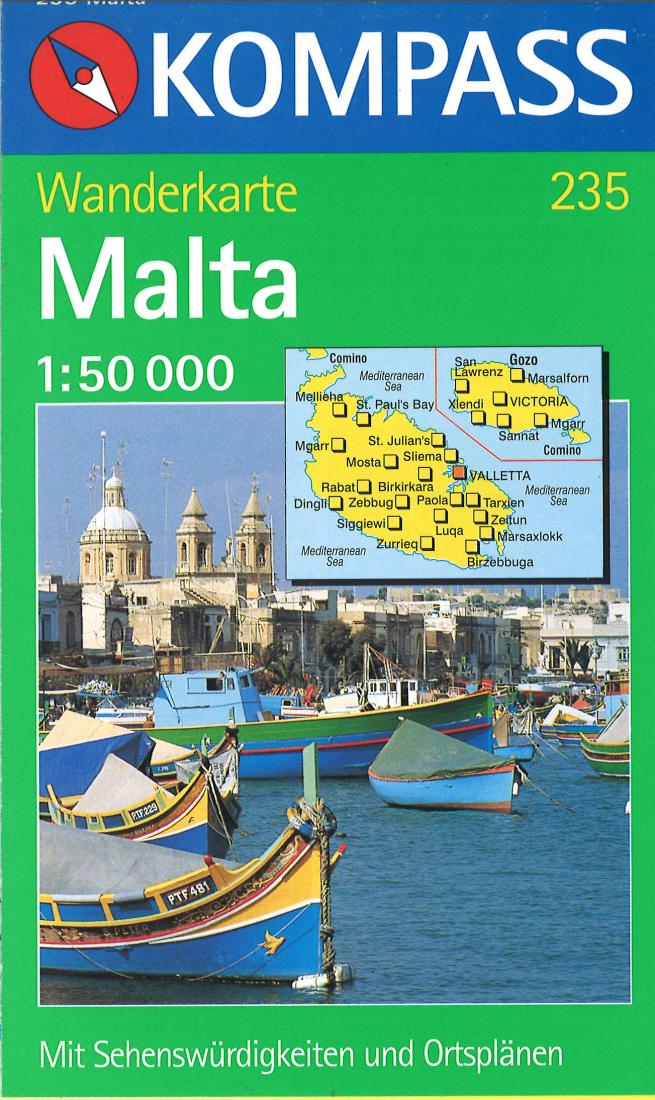 Malta Hiking Map