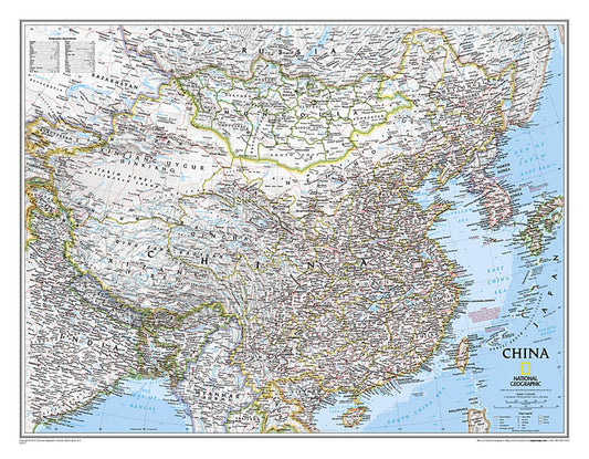 China Classic Wall Map [Laminated]