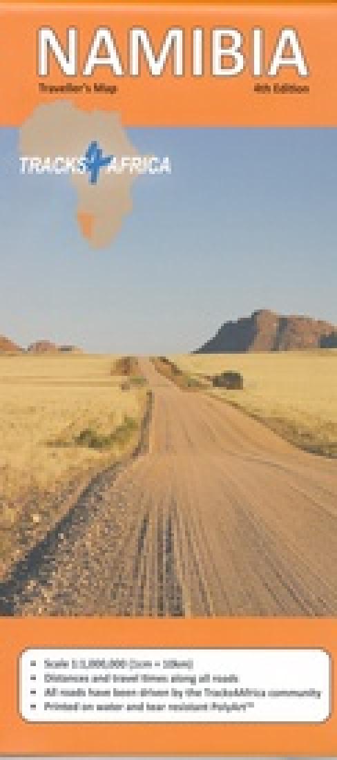 Road Map of Namibia