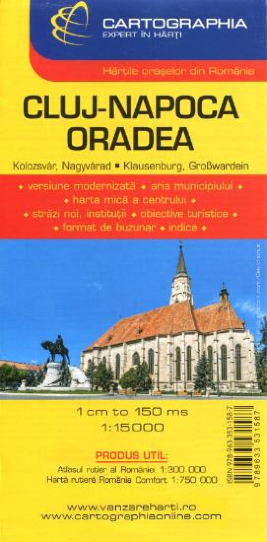Cluj-Napoca : Oradea City Map