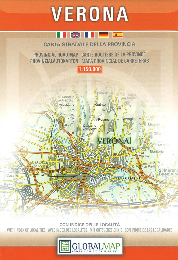 Verona : carta stradale della provincia