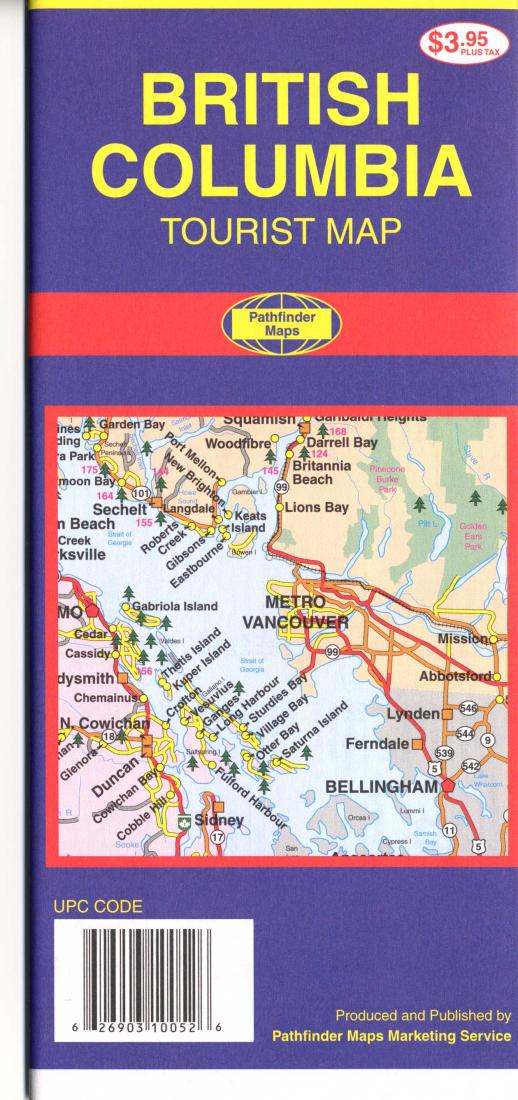 British Columbia : tourist map