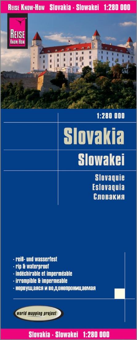 Slowakei : 1:280 000 = Slovakia : 1:280 000 = Slovaquie : 1:280 000 = Eslovaquia : 1:280 000 : 1:280 000