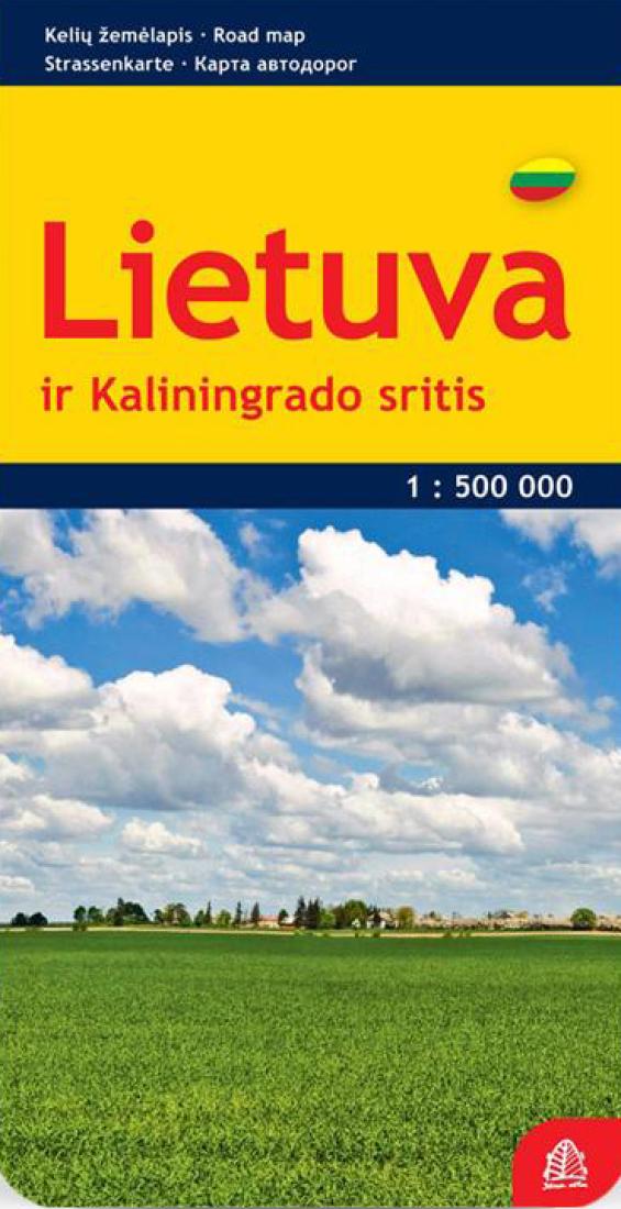 Lietuva ir Kaliningrado sritis : strassenkarte 1:500 000