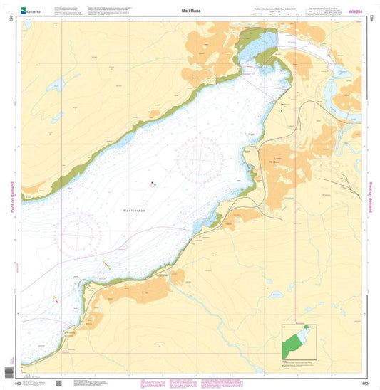 Mo i Rana - 463 - Norway Kartverket Nautical Charts