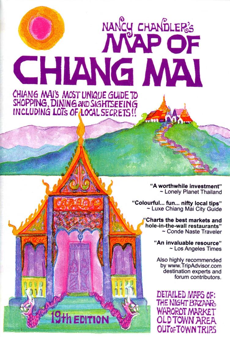 Nancy Chandler’s Map of Chiang Mai, 19th edition