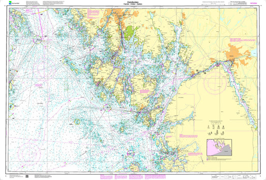 Oslofjorden. Færder - Hvaler - Halden - 1 - Norway Kartverket Nautical Charts