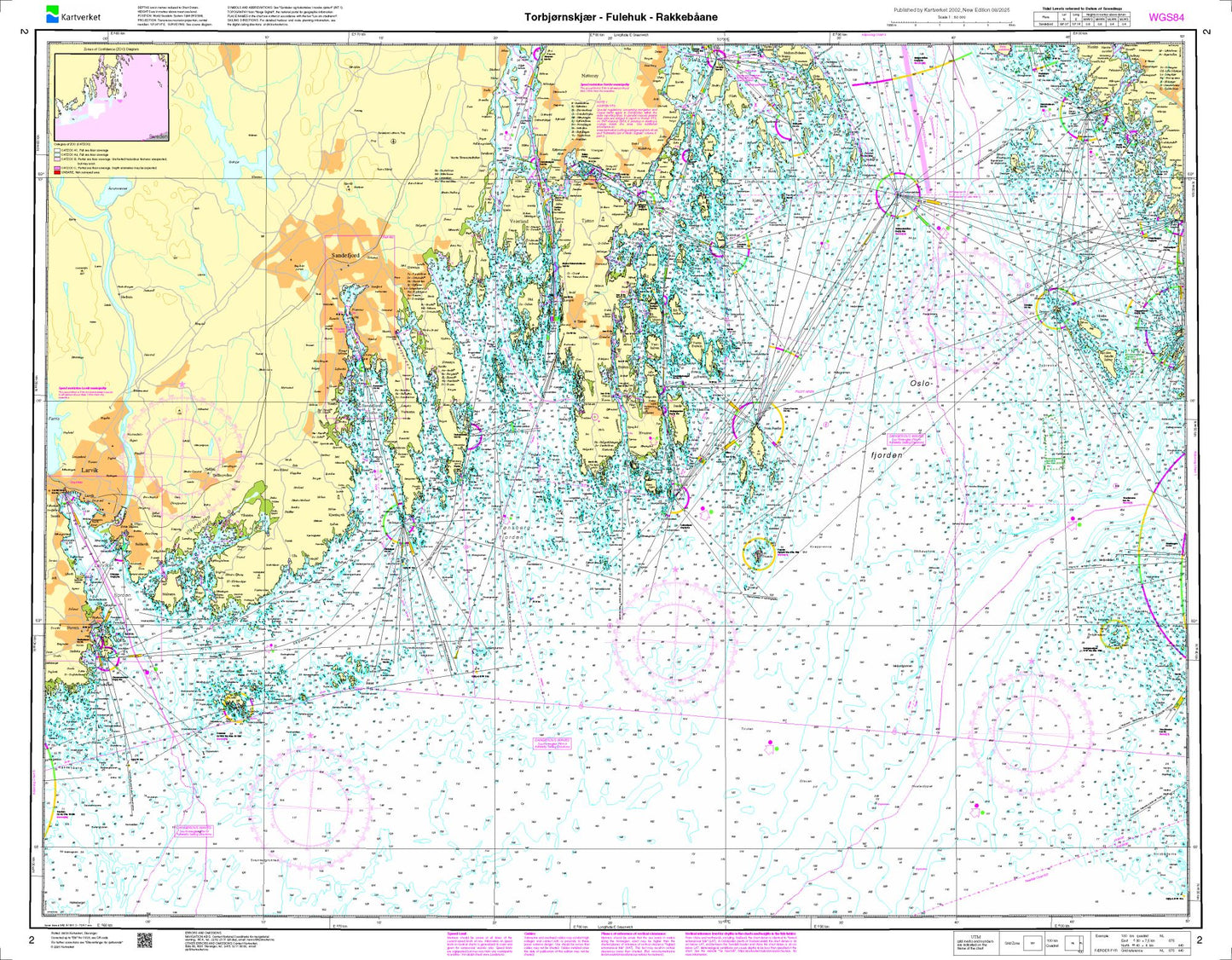 Torbjørnskjær - Fulehuk - Rakkebåene - 2 - Norway Kartverket Nautical Charts