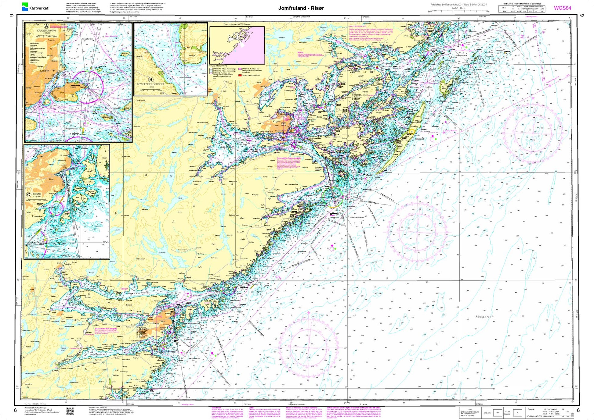 Jomfruland - Risør - 6 - Norway Kartverket Nautical Charts