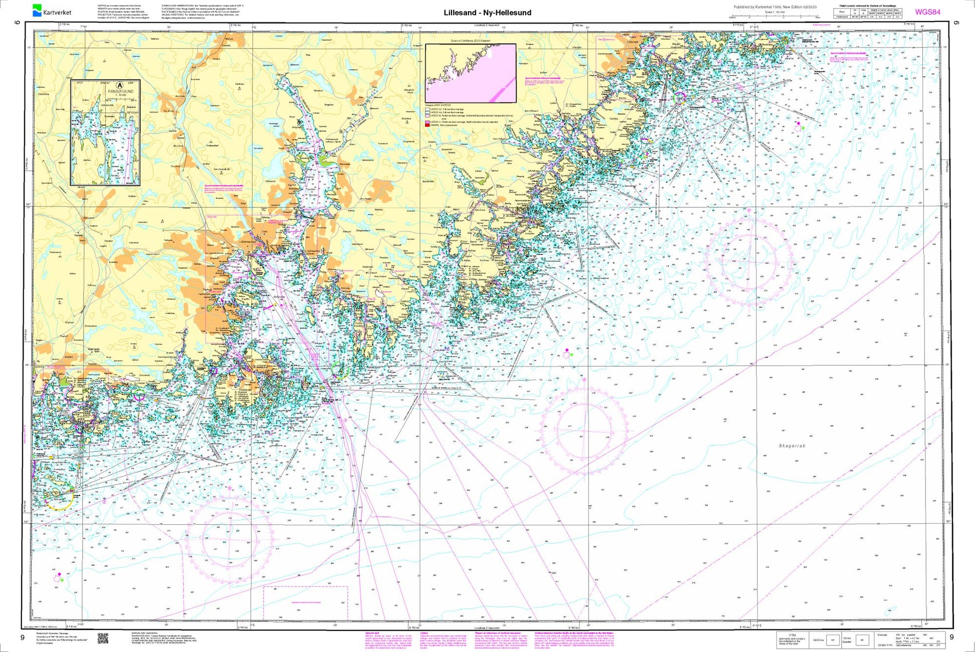 Lillesand - Ny-Hellesund - 9 - Norway Kartverket Nautical Charts