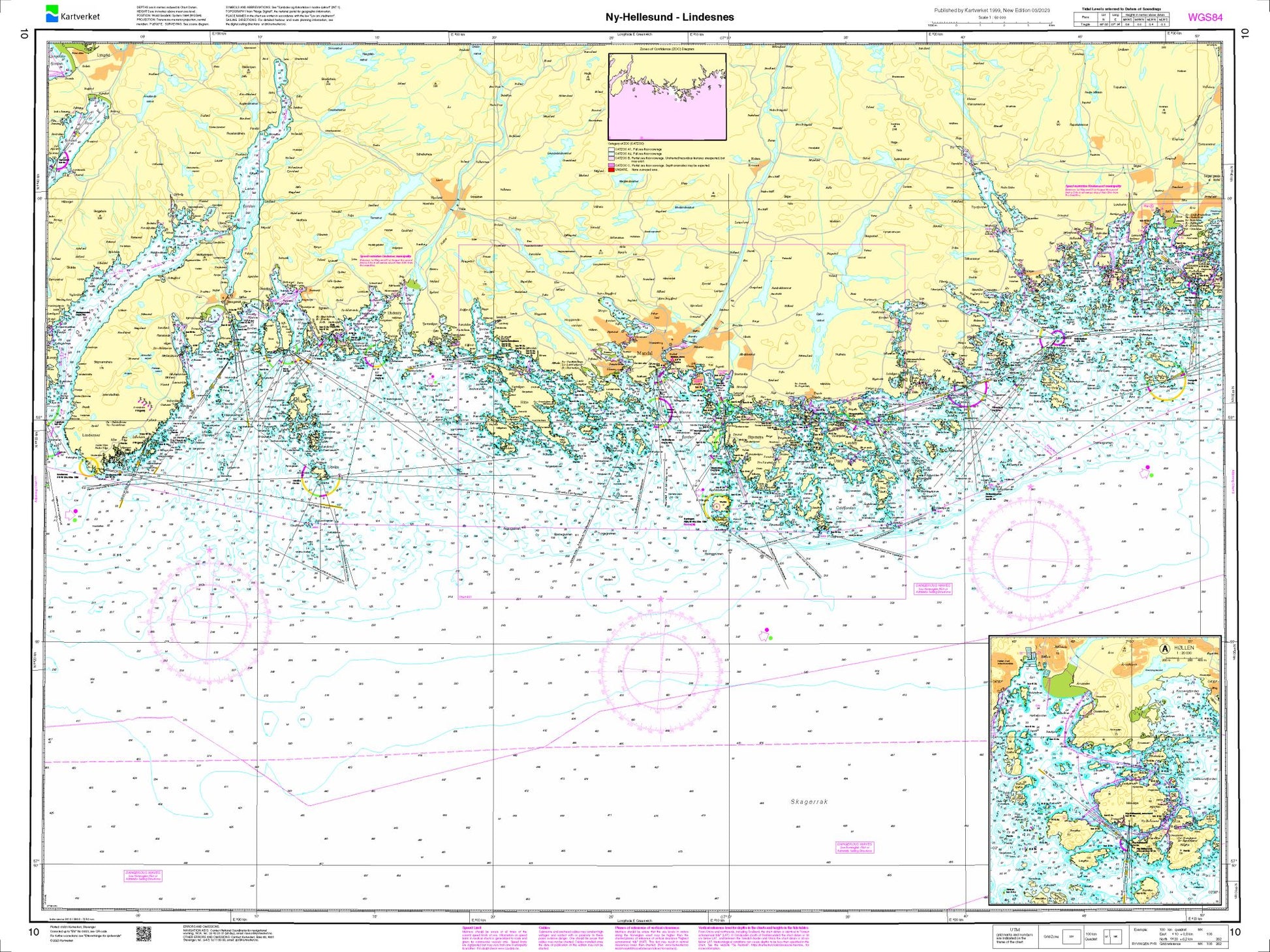 Ny-Hellesund - Lindesnes - 10 - Norway Kartverket Nautical Charts