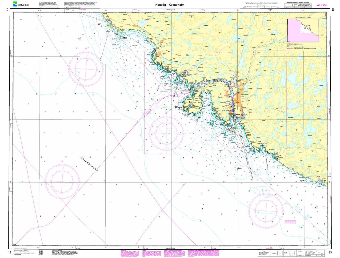 Nesvåg - Kvassheim - 13 - Norway Kartverket Nautical Charts