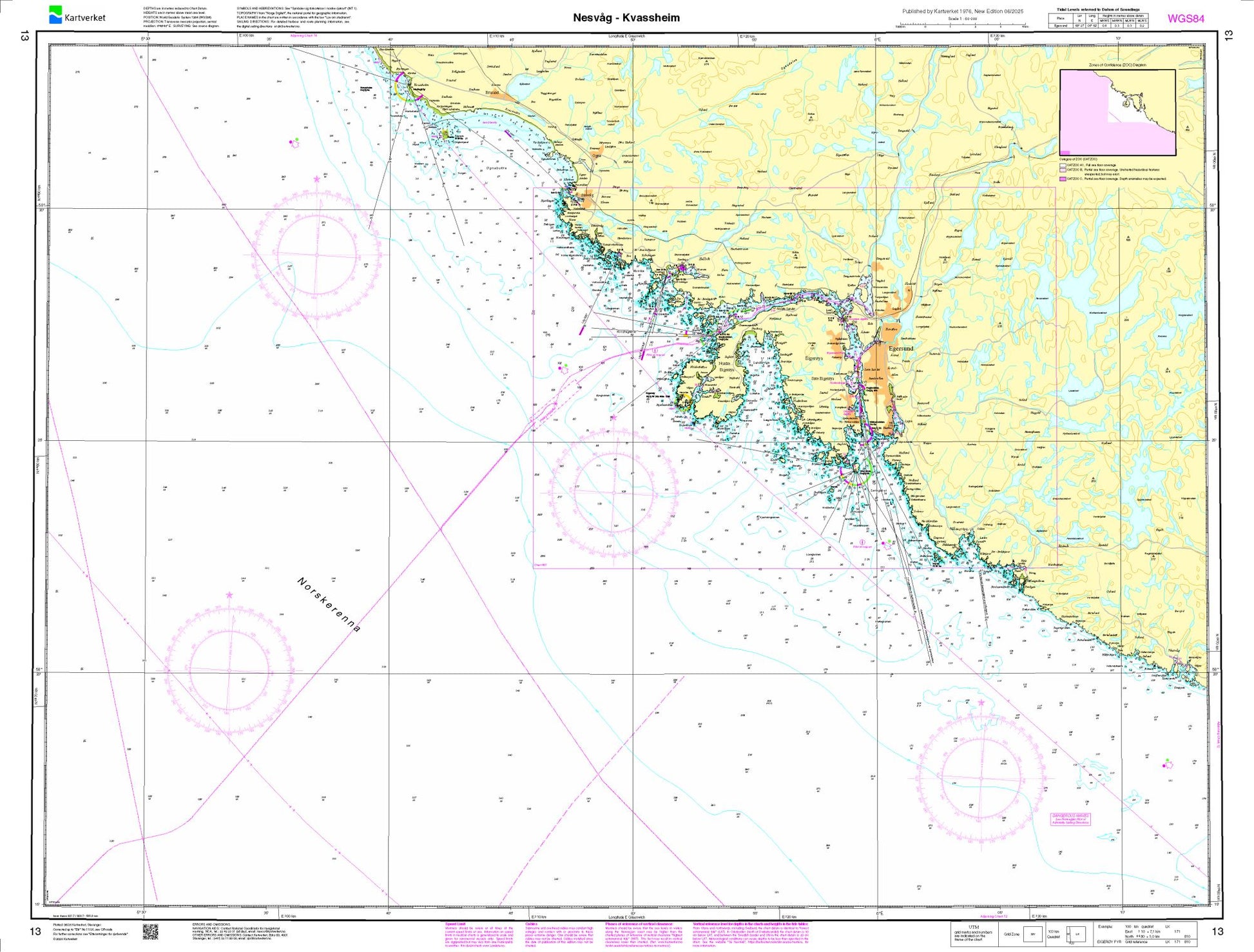 Nesvåg - Kvassheim - 13 - Norway Kartverket Nautical Charts