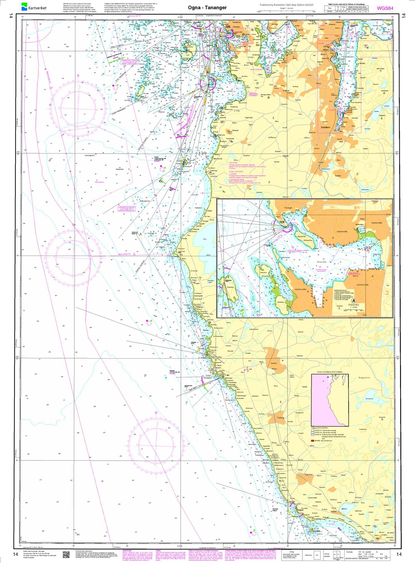 Ogna - Tananger - 14 - Norway Kartverket Nautical Charts