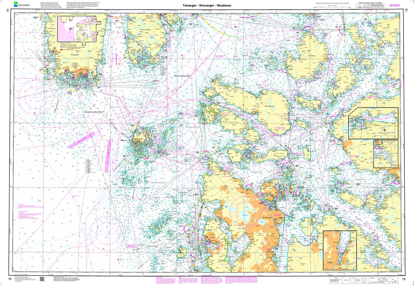 Tananger - Stavanger - Skudenes - 16 - Norway Kartverket Nautical Charts