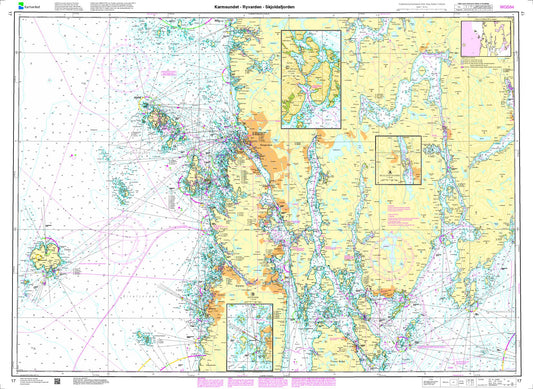 Karmsundet - Ryvarden - Skjoldafjorden - 17 - Norway Kartverket Nautical Charts