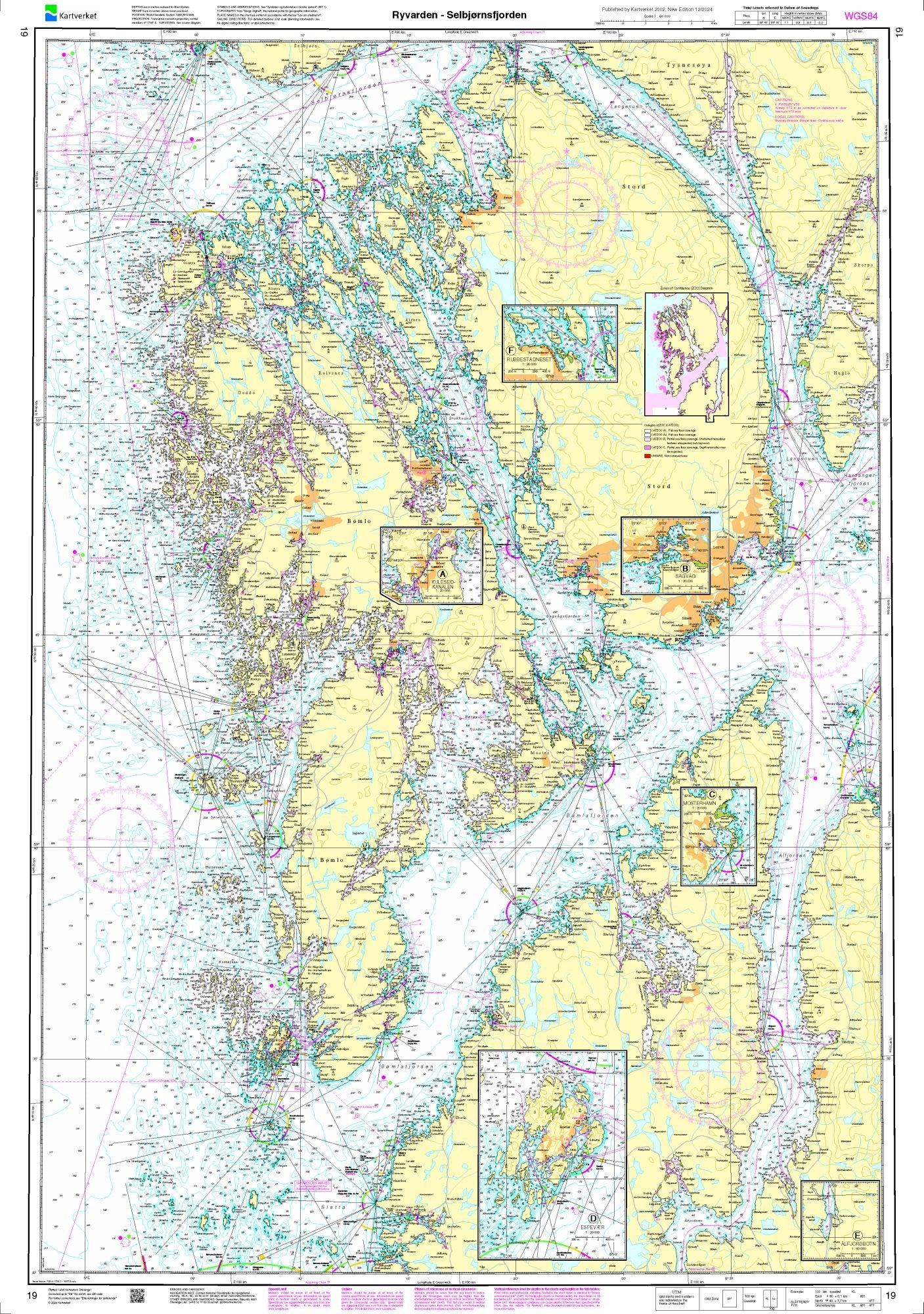 Ryvarden - Selbjørnsfjorden - 19 - Norway Kartverket Nautical Charts
