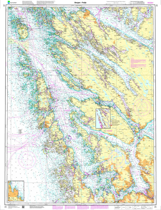 Bergen - Fedje - 23 - Norway Kartverket Nautical Charts