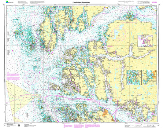 Fensfjorden - Sognesjøen - 24 - Norway Kartverket Nautical Charts