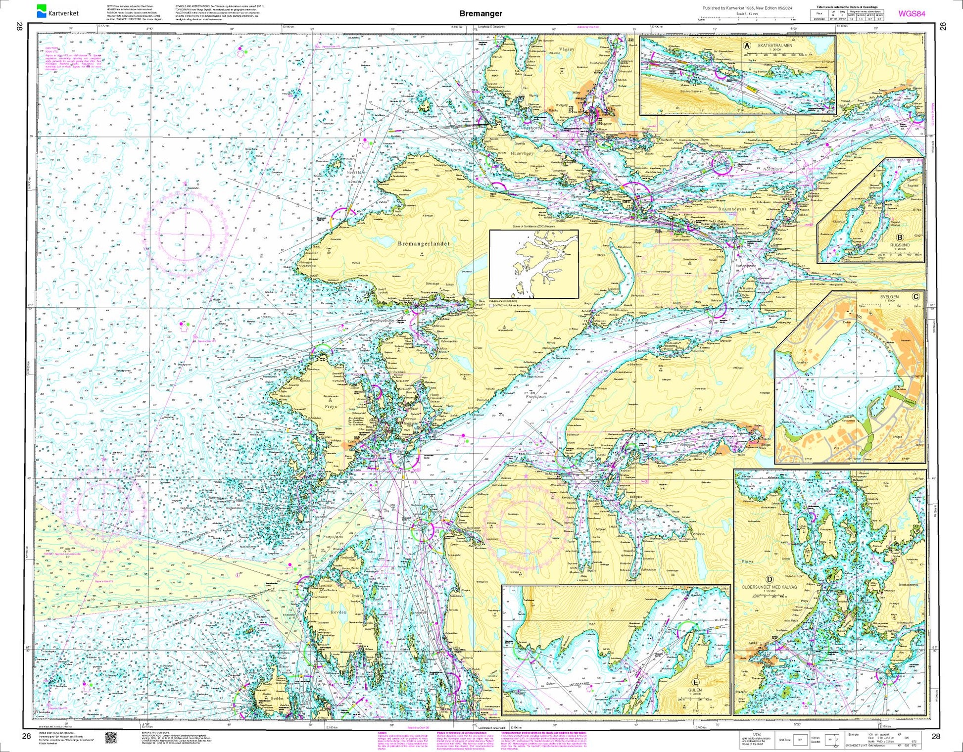 Bremanger - 28 - Norway Kartverket Nautical Charts