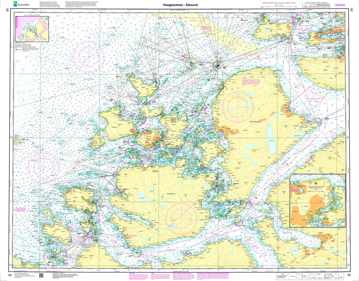 Haugsholmen - Ålesund - 30 - Norway Kartverket Nautical Charts