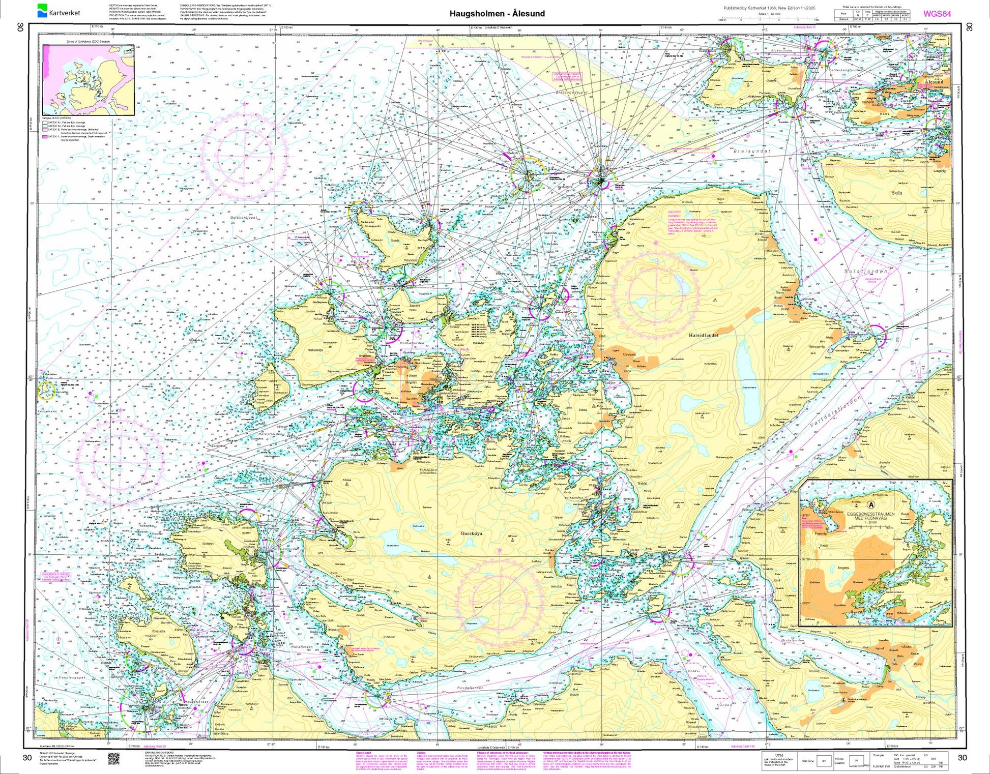 Haugsholmen - Ålesund - 30 - Norway Kartverket Nautical Charts