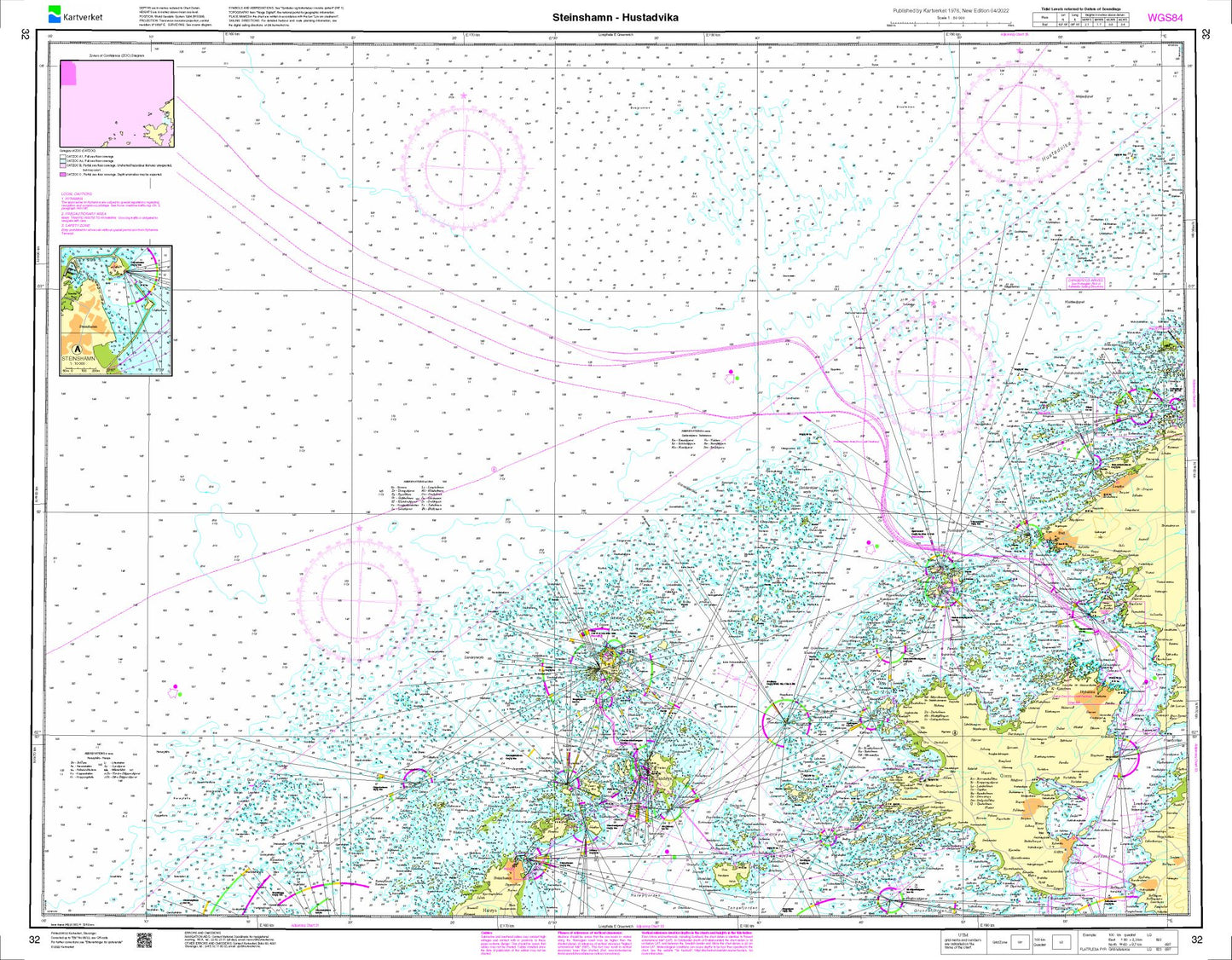 Steinshamn - Hustadvika - 32 - Norway Kartverket Nautical Charts