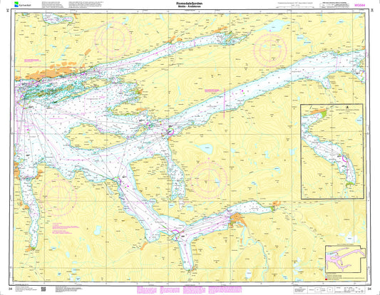 Romsdalsfjorden. Molde - Åndalsnes - 34 - Norway Kartverket Nautical Charts
