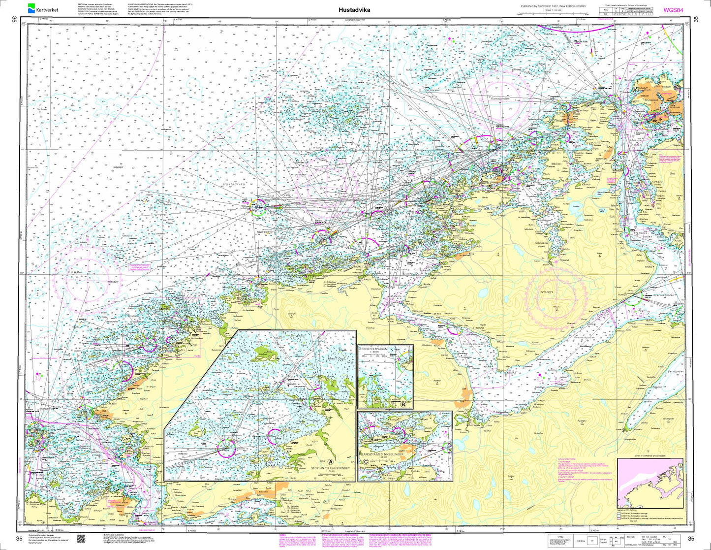 Hustadvika - 35 - Norway Kartverket Nautical Charts