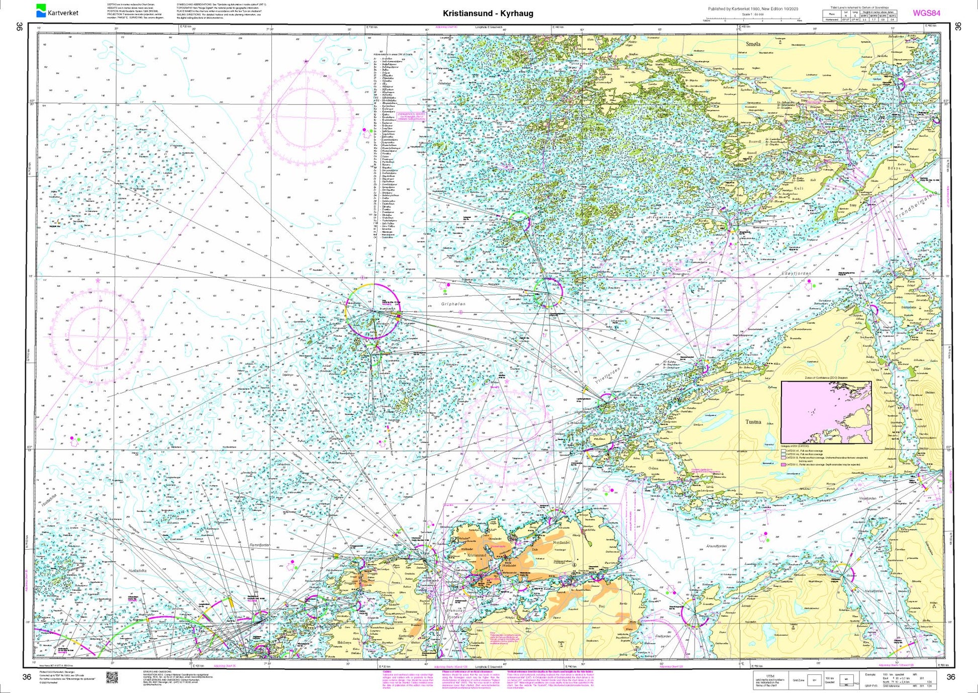 Kristiansund - Kyrhaug - 36 - Norway Kartverket Nautical Charts