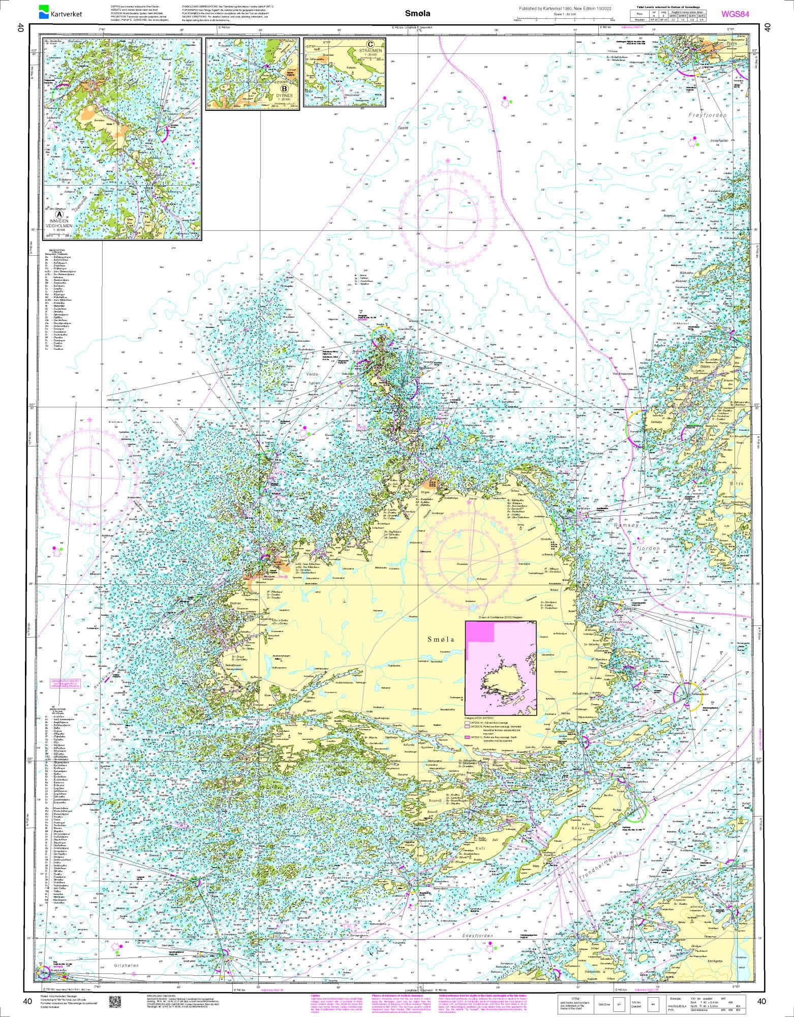 Smøla - 40 - Norway Kartverket Nautical Charts
