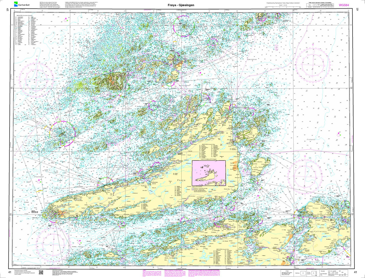Frøya - Gjæsingen - 41 - Norway Kartverket Nautical Charts