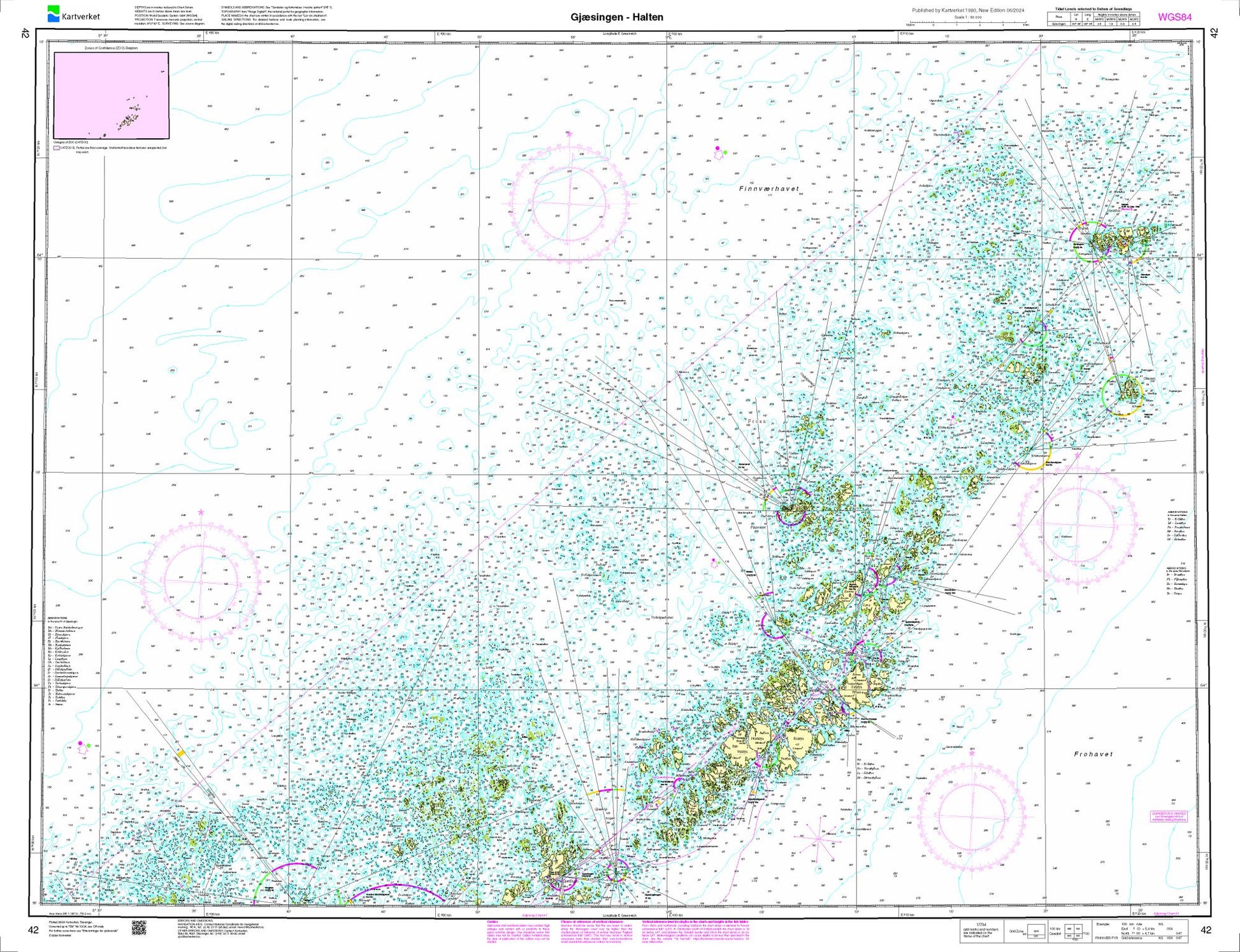 Gjæsingen - Halten - 42 - Norway Kartverket Nautical Charts