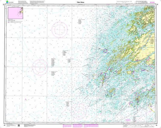 Ytter-Vikna - 49 - Norway Kartverket Nautical Charts