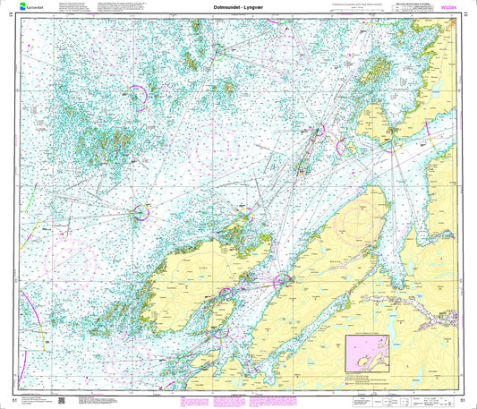 Dolmsundet - Lyngvær - 51 - Norway Kartverket Nautical Charts