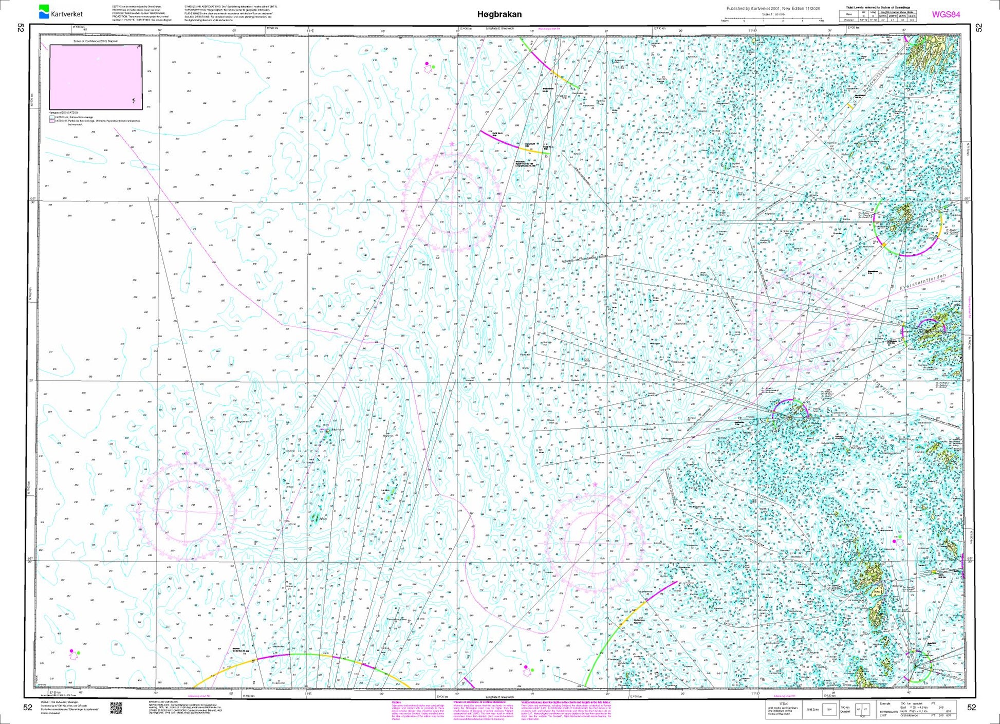 Høgbrakan - 52 - Norway Kartverket Nautical Charts