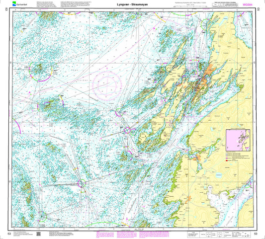 Lyngvær - Straumøyan - 53 - Norway Kartverket Nautical Charts