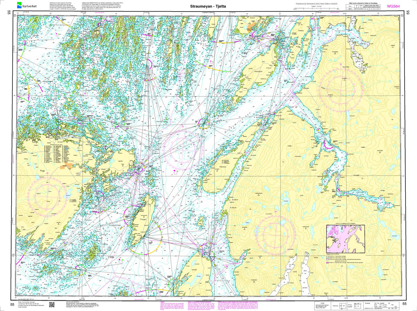 Straumøyan - Tjøtta - 55 - Norway Kartverket Nautical Charts