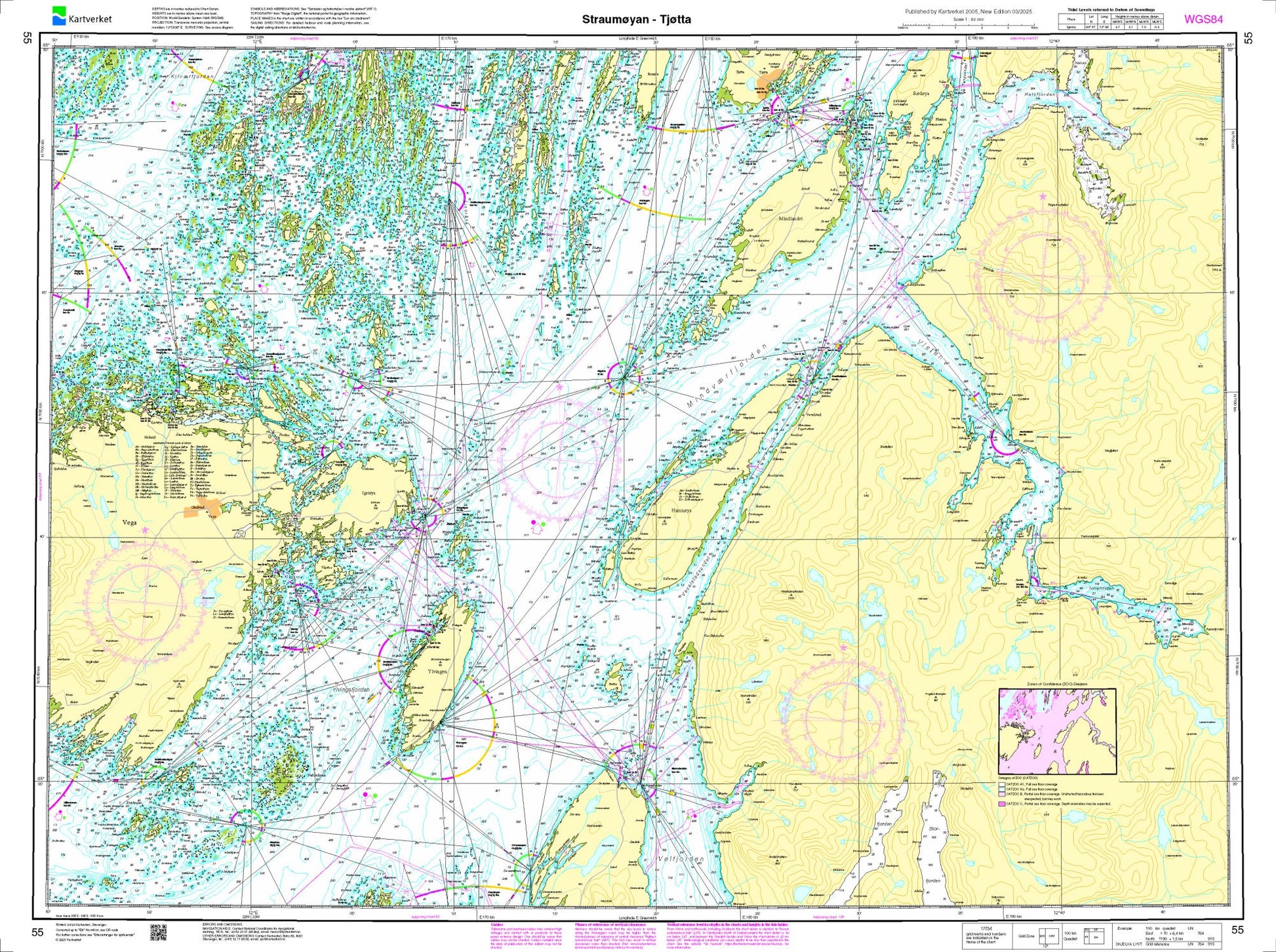 Straumøyan - Tjøtta - 55 - Norway Kartverket Nautical Charts