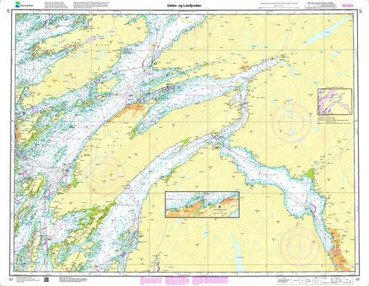 Vefsen- og Leirfjorden - 57 - Norway Kartverket Nautical Charts