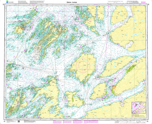 Dønna - Lurøya - 59 - Norway Kartverket Nautical Charts