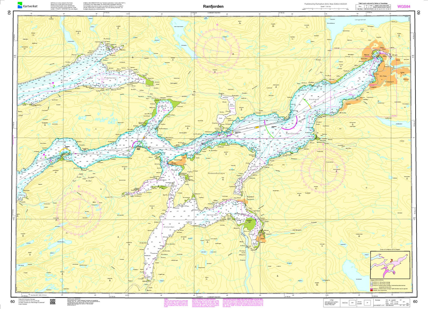 Ranfjorden - 60 - Norway Kartverket Nautical Charts
