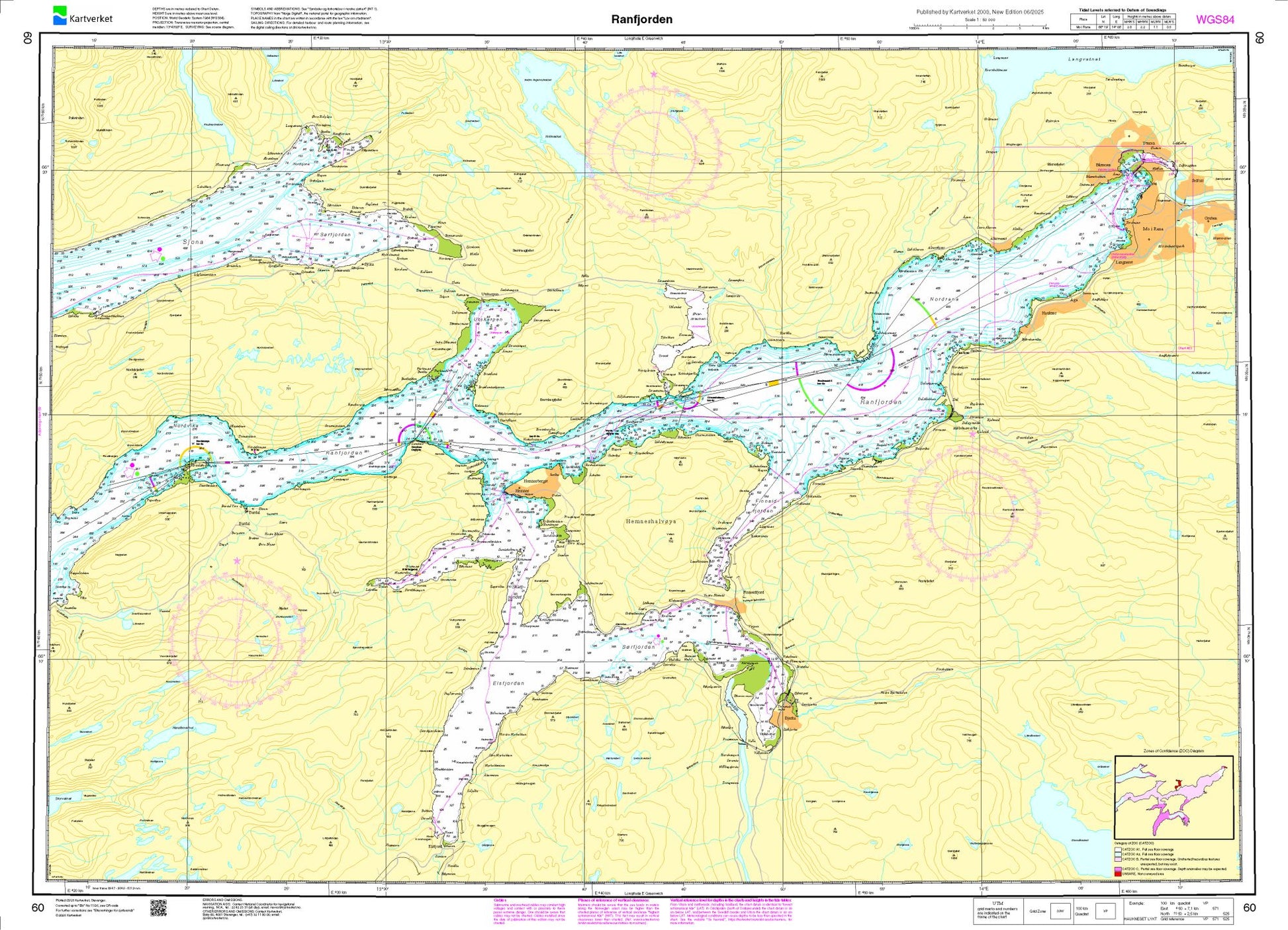 Ranfjorden - 60 - Norway Kartverket Nautical Charts