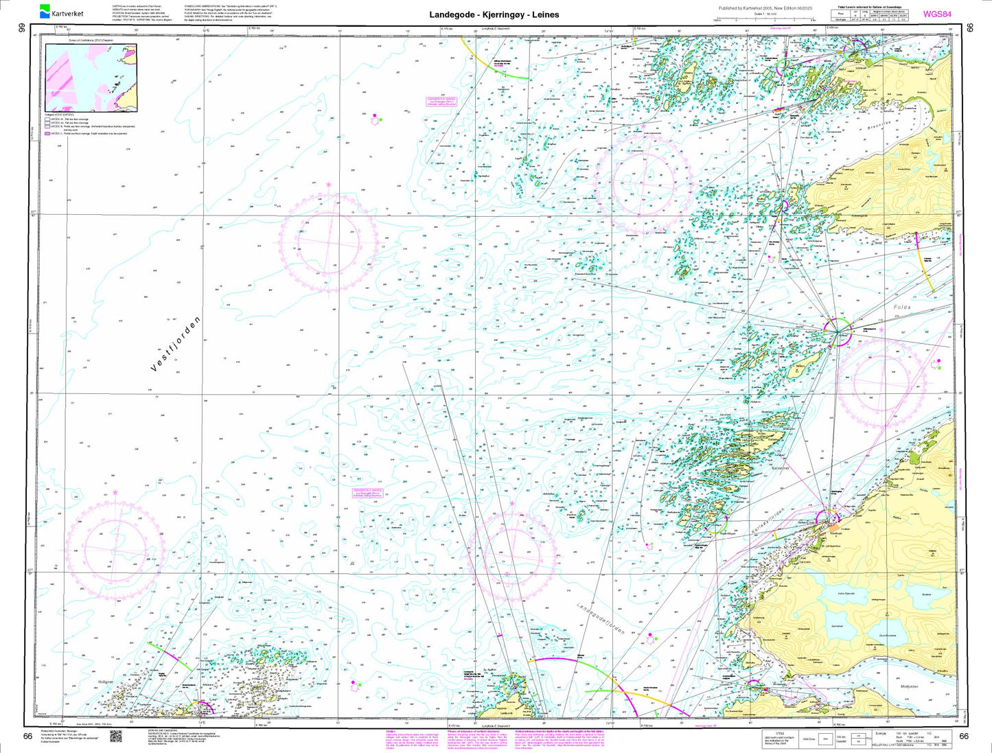 Landegode - Kjerringøy - Leines - 66 - Norway Kartverket Nautical Charts
