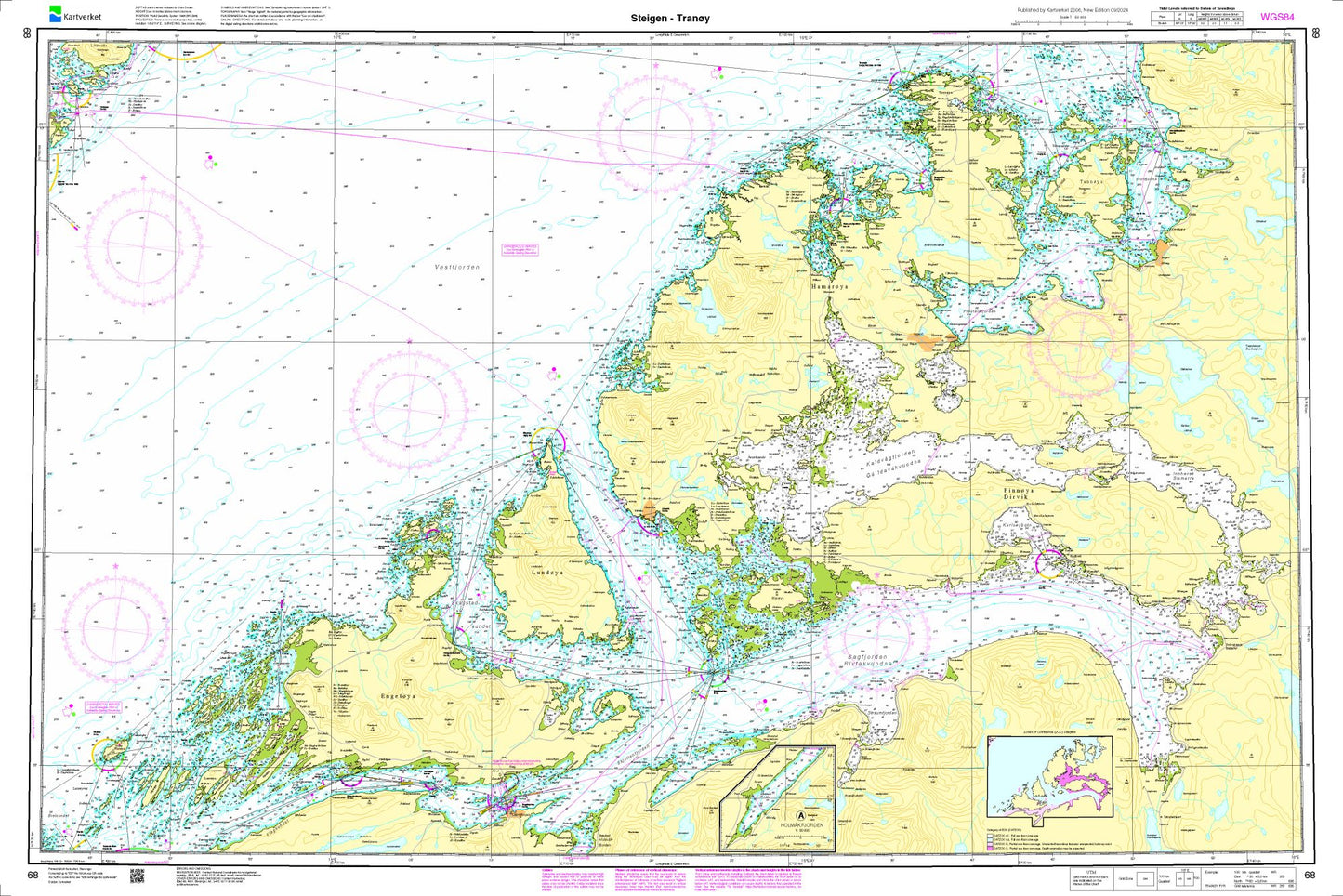 Steigen - Tranøy - 68 - Norway Kartverket Nautical Charts