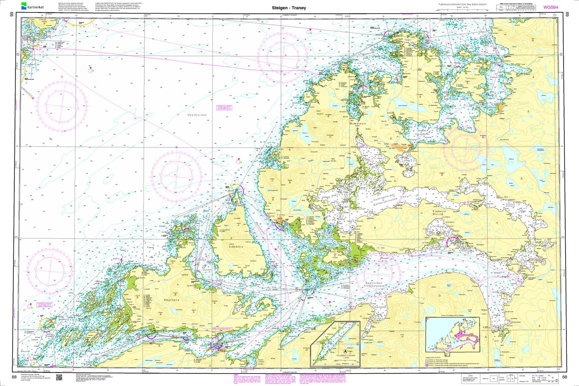 Steigen - Tranøy - 68 - Norway Kartverket Nautical Charts