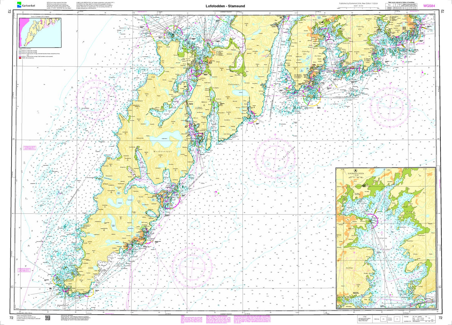 Lofotodden - Stamsund - 72 - Norway Kartverket Nautical Charts