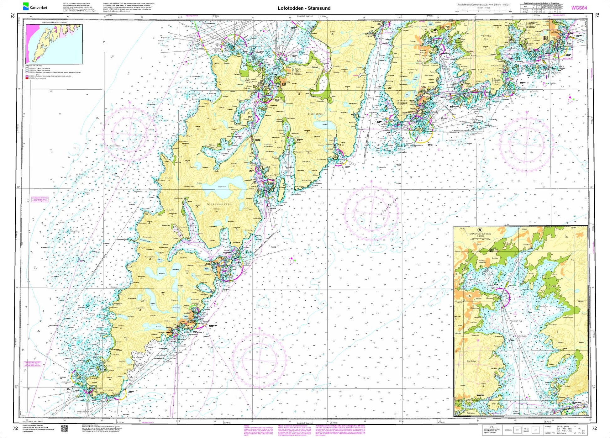 Lofotodden - Stamsund - 72 - Norway Kartverket Nautical Charts