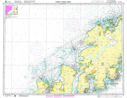 Fuglehuk - Ramberg - Eggum - 74 - Norway Kartverket Nautical Charts