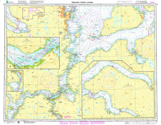 Tjeldsundet - Harstad - Lavangen - 77 - Norway Kartverket Nautical Charts